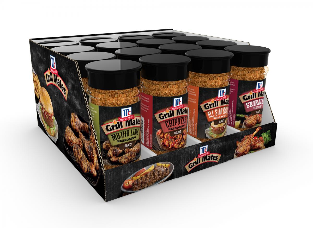 Grill Mates range in Shelf Ready Tray